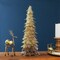 Northlight Feather Layered Cone Tree Christmas Decoration - 19.5" - Moss Green and Brown